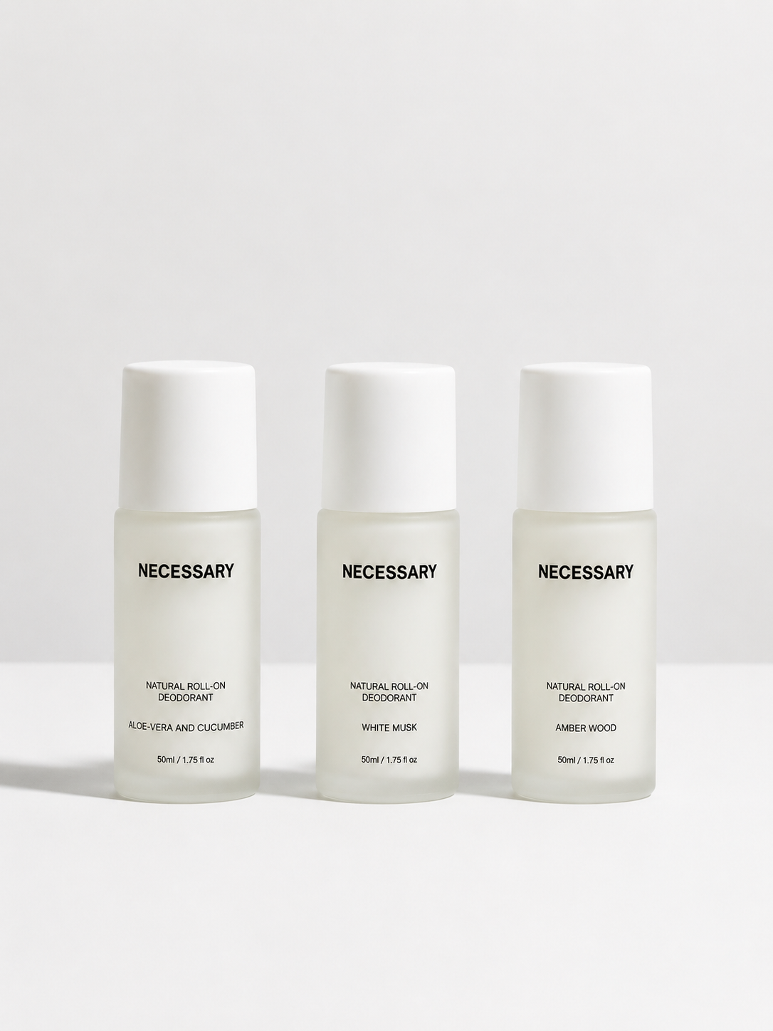 White Musk + Amber Wood + Aloe Vera Cucumber Deodorants